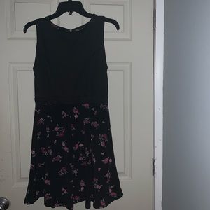 Black floral dress